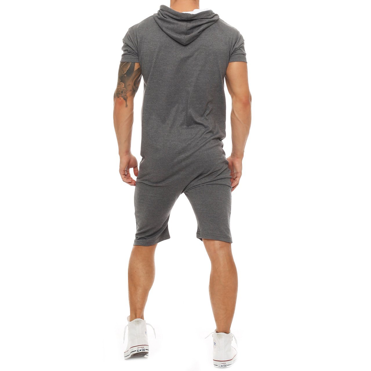 Title 3, Mens Slim Fashion Short Sleeve Jumpsuit