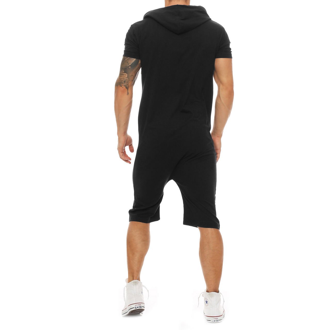 Title 7, Mens Slim Fashion Short Sleeve Jumpsuit