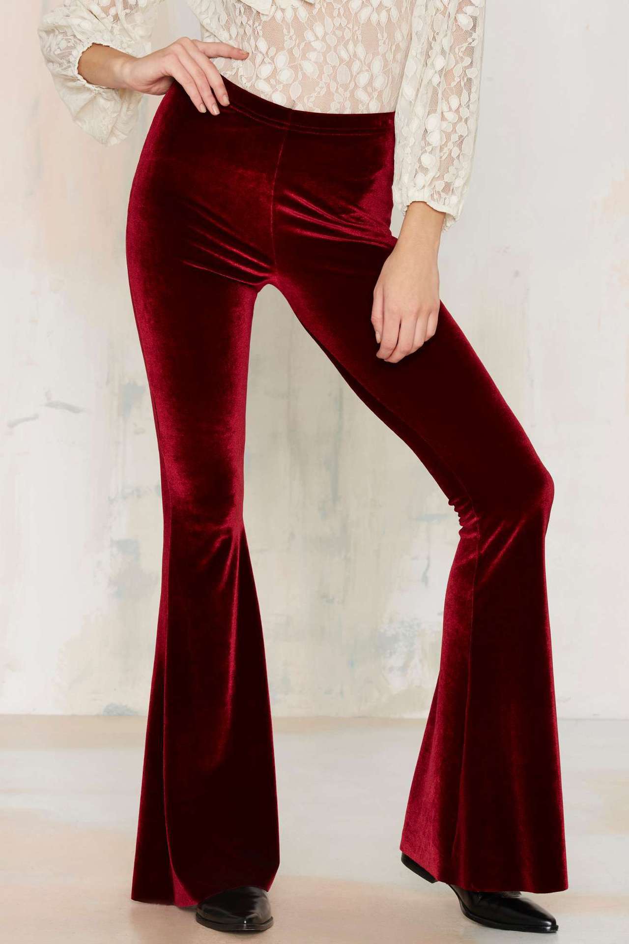 Title 2, Damen Casual Hose aus Micro-Velvet für tägliche...