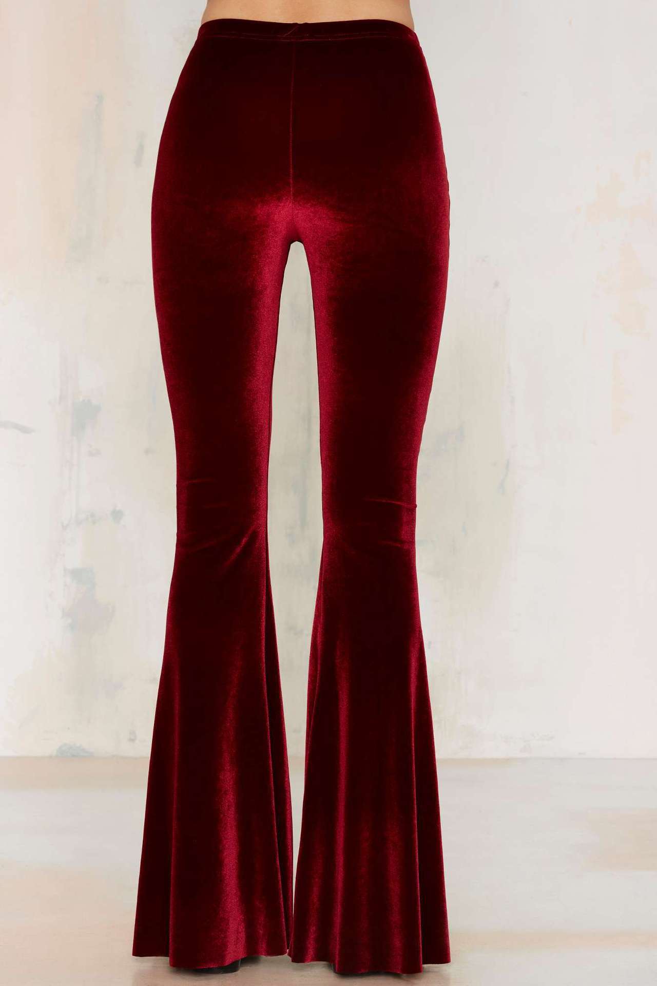 Title 4, Damen Casual Hose aus Micro-Velvet für tägliche...