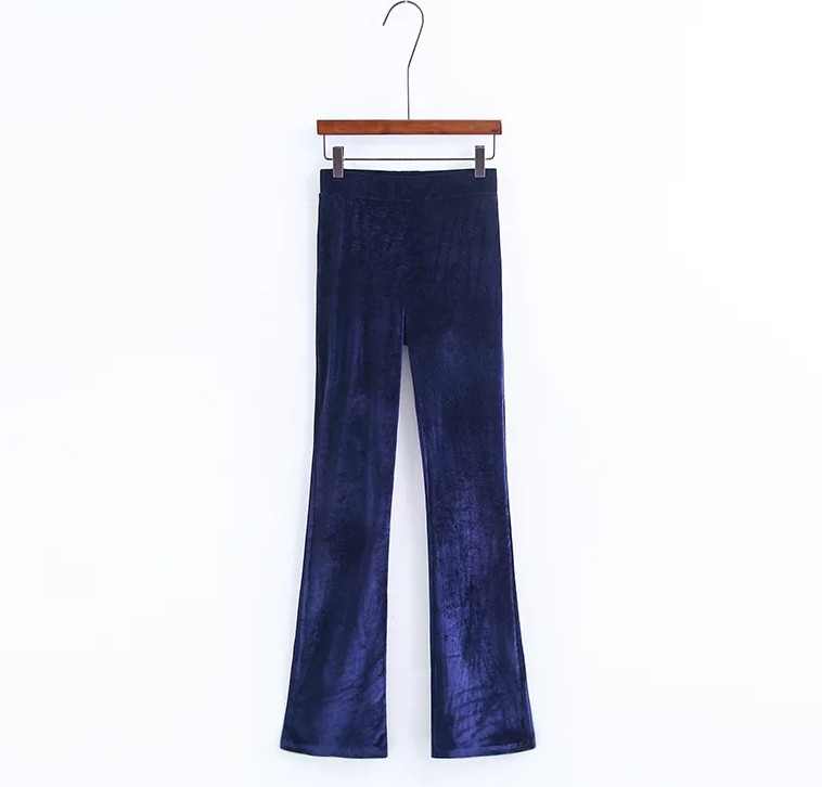 Title 16, Pantaloni casual da donna in micro velluto, mor...