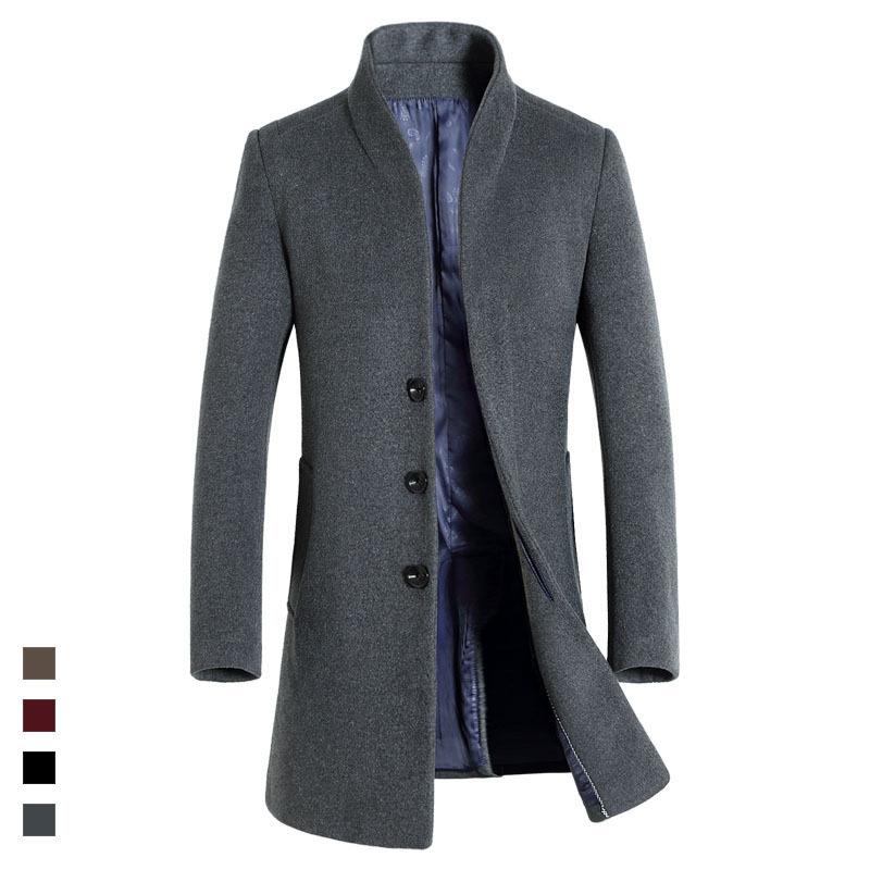 Title 2, Mens woolen coat for fall and winter. Warm, st...