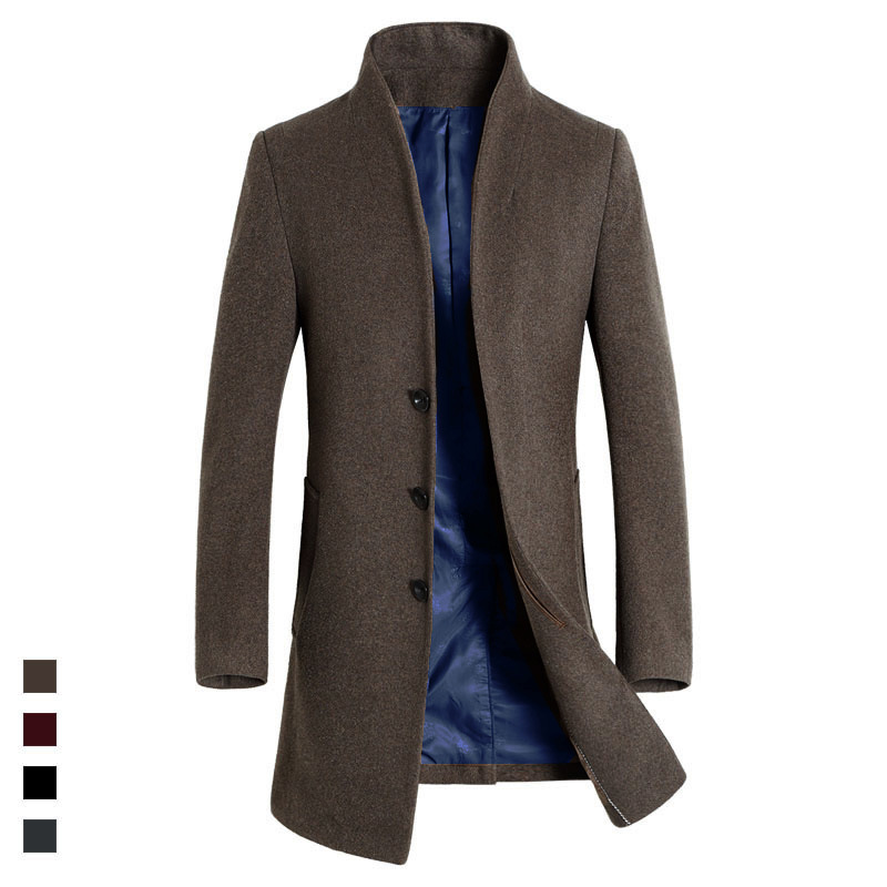 Title 6, Mens woolen coat for fall and winter. Warm, st...