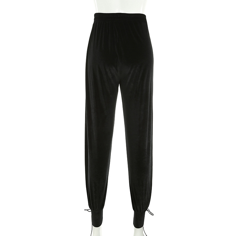 Title 9, Fashionable velvet strappy harem pants