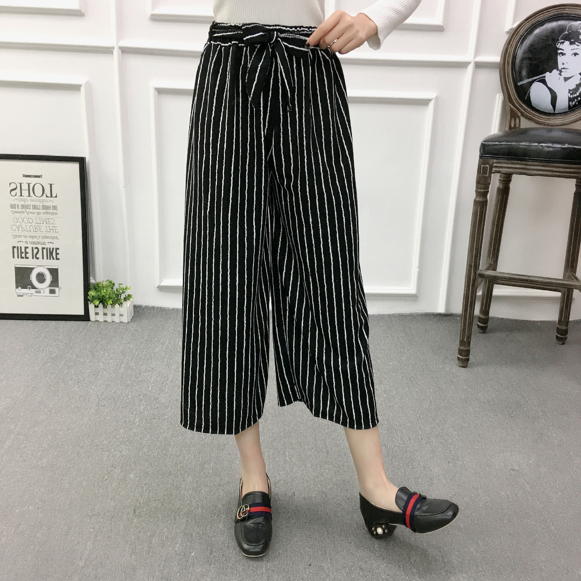 Title 14, Wide-leg pants Loose flared pants High waist