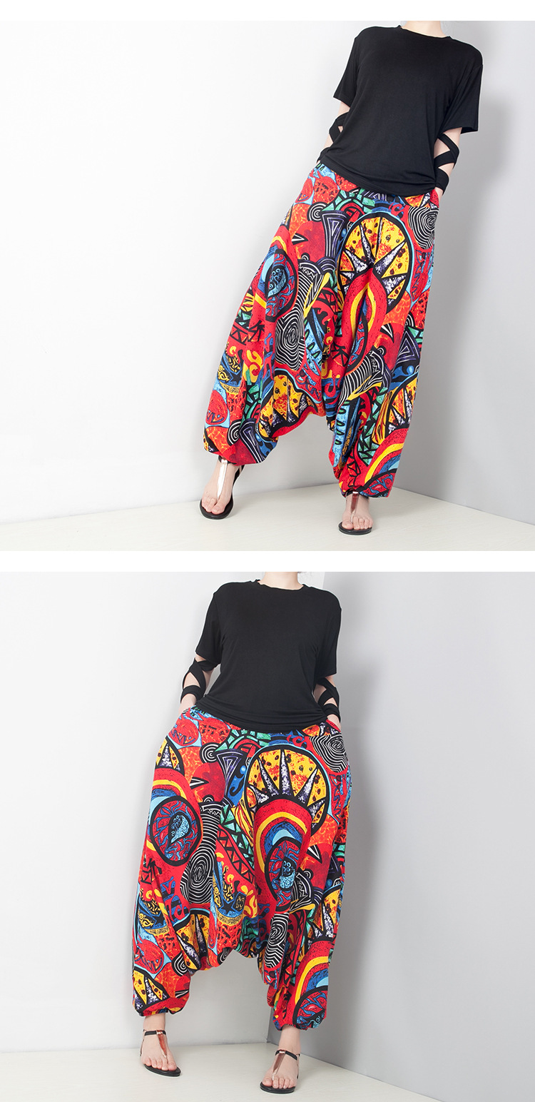 Title 2, Pantalon bouffant ample grande taille, yoga eth...