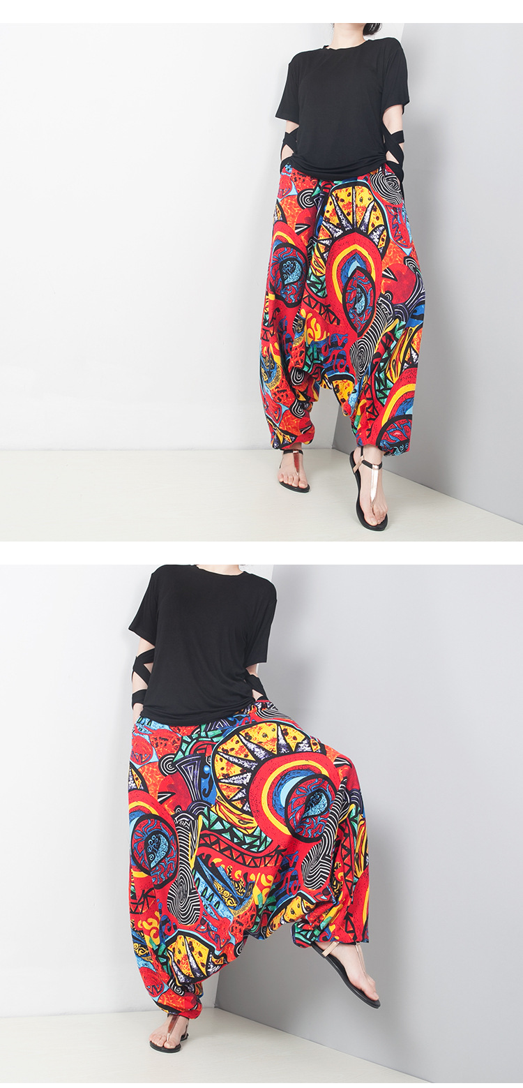 Title 3, Pantalon bouffant ample grande taille, yoga eth...