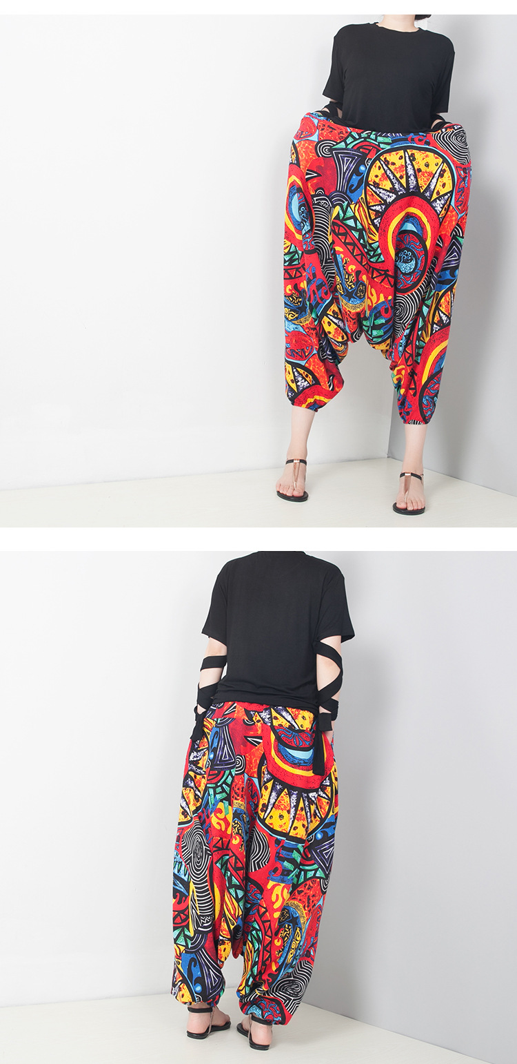 Title 4, Pantalon bouffant ample grande taille, yoga eth...