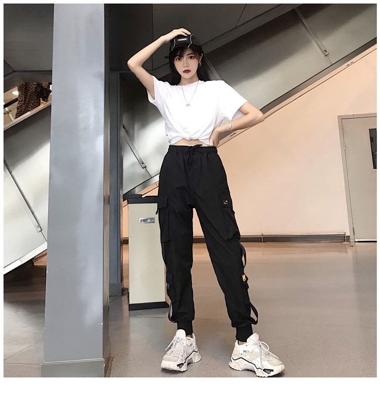 Title 2, Hong Kong style beam foot sports overalls femal...