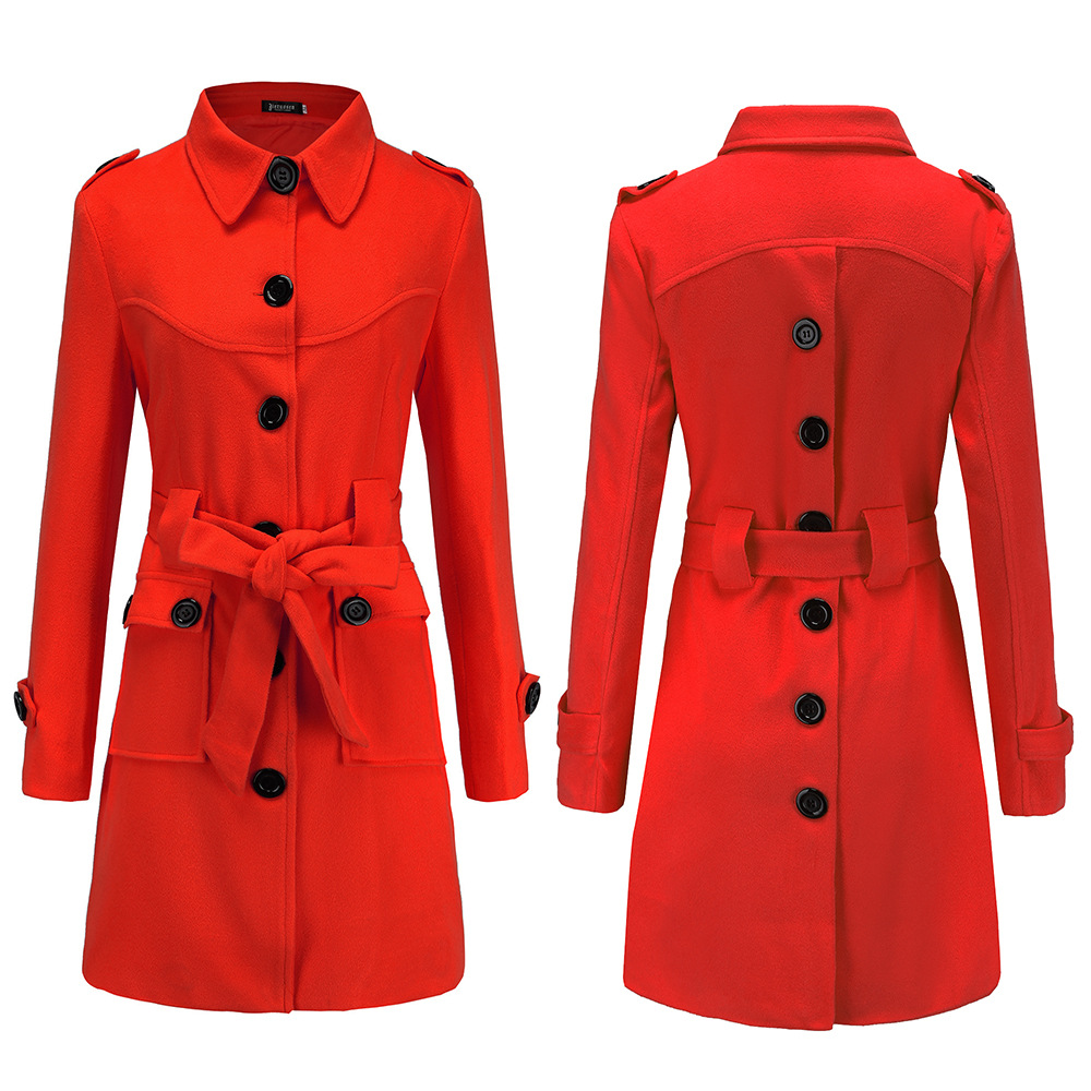 Title 7, Womens Woolen Overcoat Stay warm and stylish t...