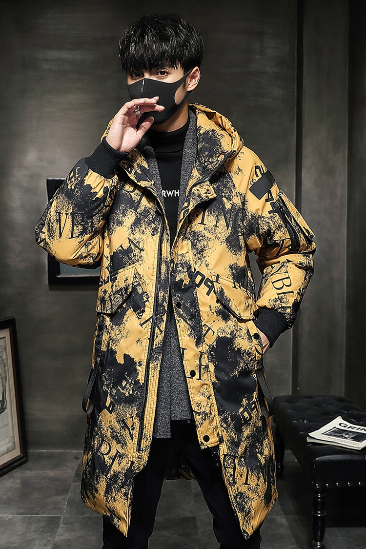 Title 26, Austin Letter Patches Long Style Padded Coat. S...