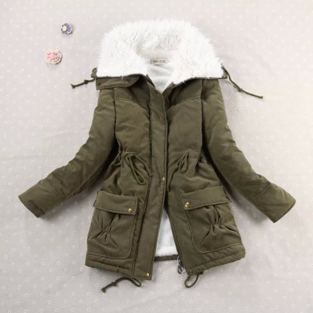 Title 1, Candy-colored waist-strap cotton coat offering ...