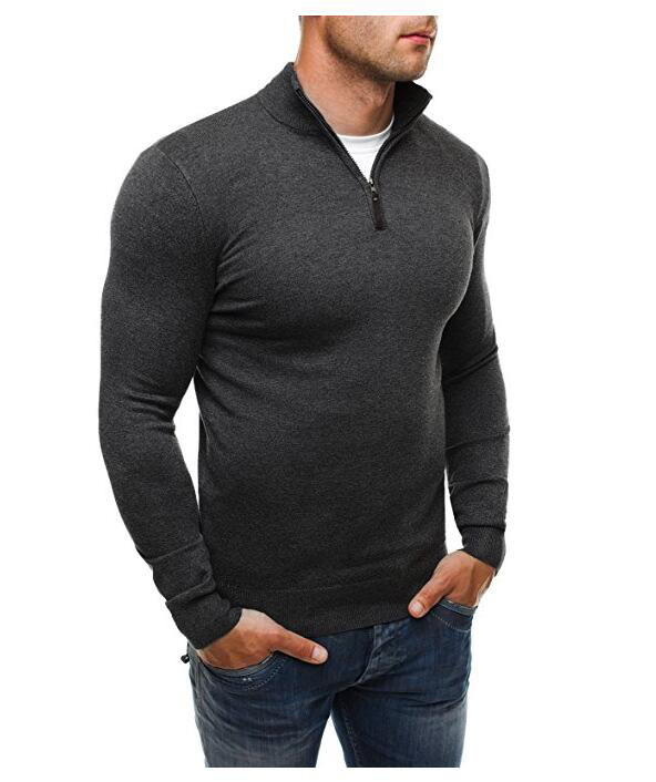 Title 9, Casual Zip Turtleneck Fashion Casual Pure Color...