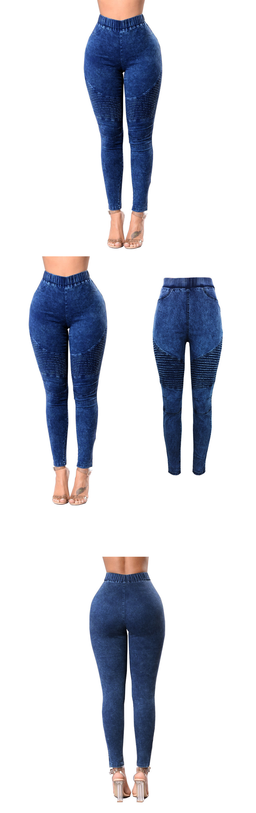 Title 3, Dames jeans met hoge taille en push-up effect, ...