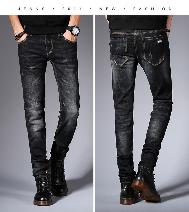 Title 1, Fall New Jeans for Men Korean Edition Fashion S...