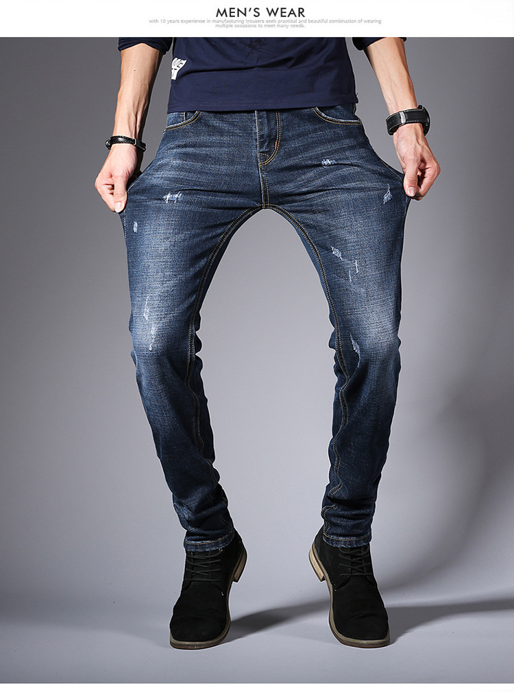 Title 7, Fall New Jeans for Men Korean Edition Fashion S...