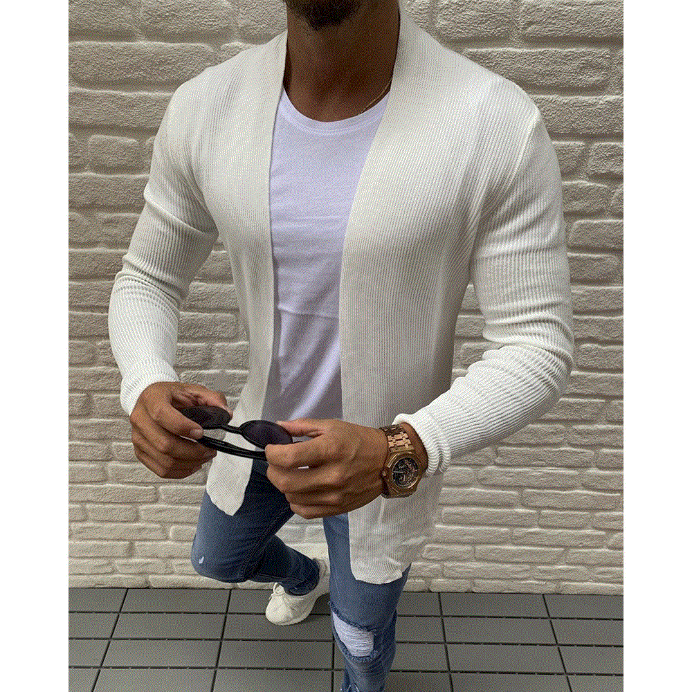 Title 3, Mens long sleeve knitted cardigan jacket for w...