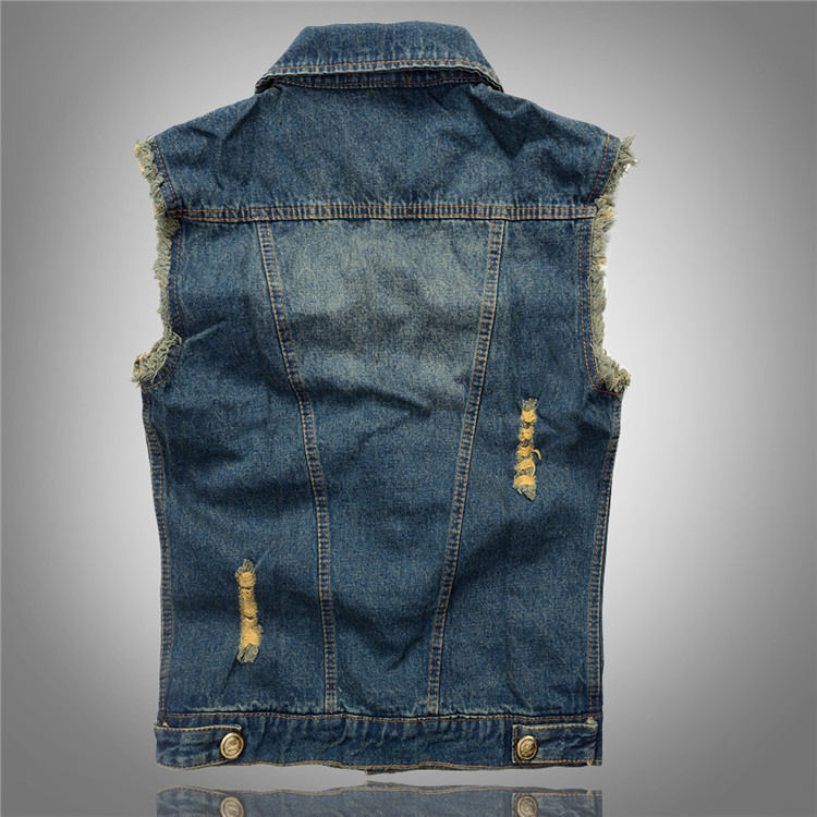 Title 3, Heren denim vest voor een casual look. Veelzijd...