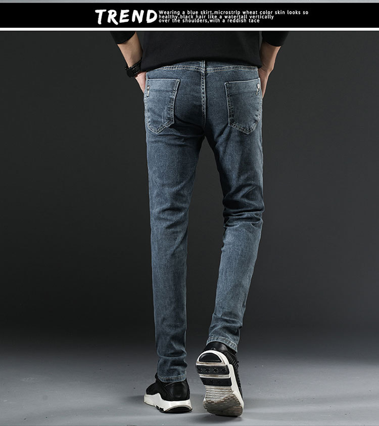 Title 3, Calças jeans plus velvet masculinas com stretch...