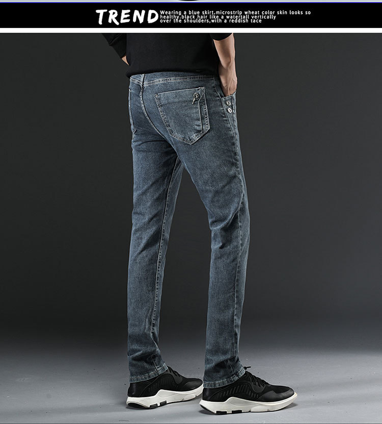 Title 5, Jeans de terciopelo plus para hombre, ajustados...