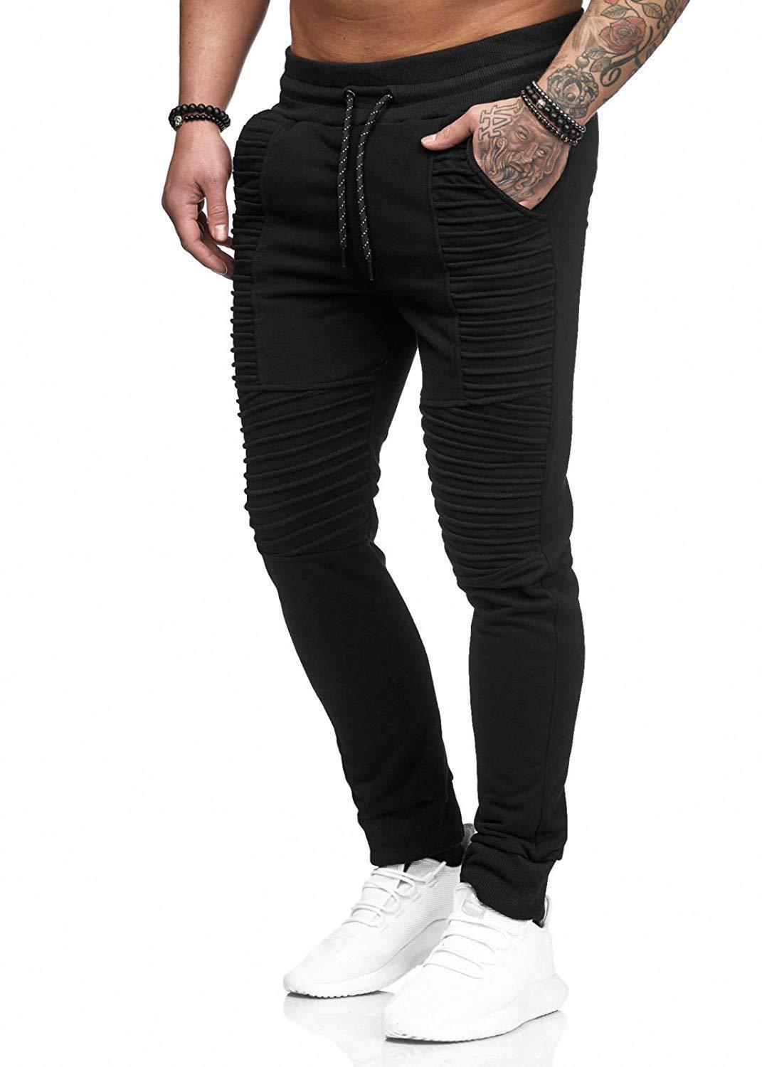 Title 4, Mens Casual Sports Pants Hip Hop Striped Fitne...