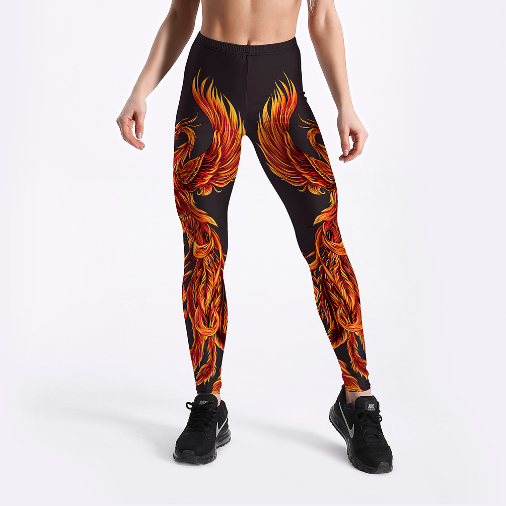 Title 2, Leggings da yoga Rising Phoenix Workout, a vita...