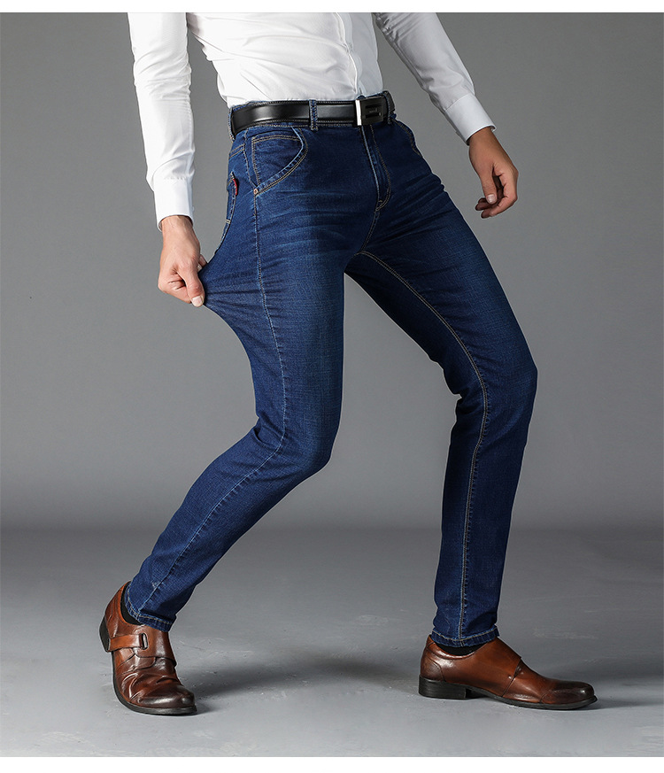 Title 1, Jeans de hombre Stretch Slim Straight Loose