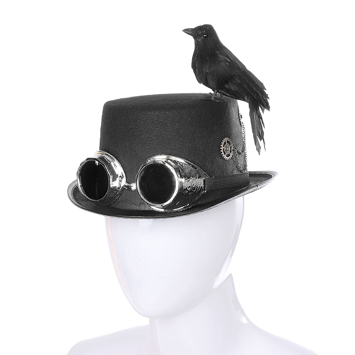 Title 3, Chapeau corbeau Steampunk pour costumes et cosp...