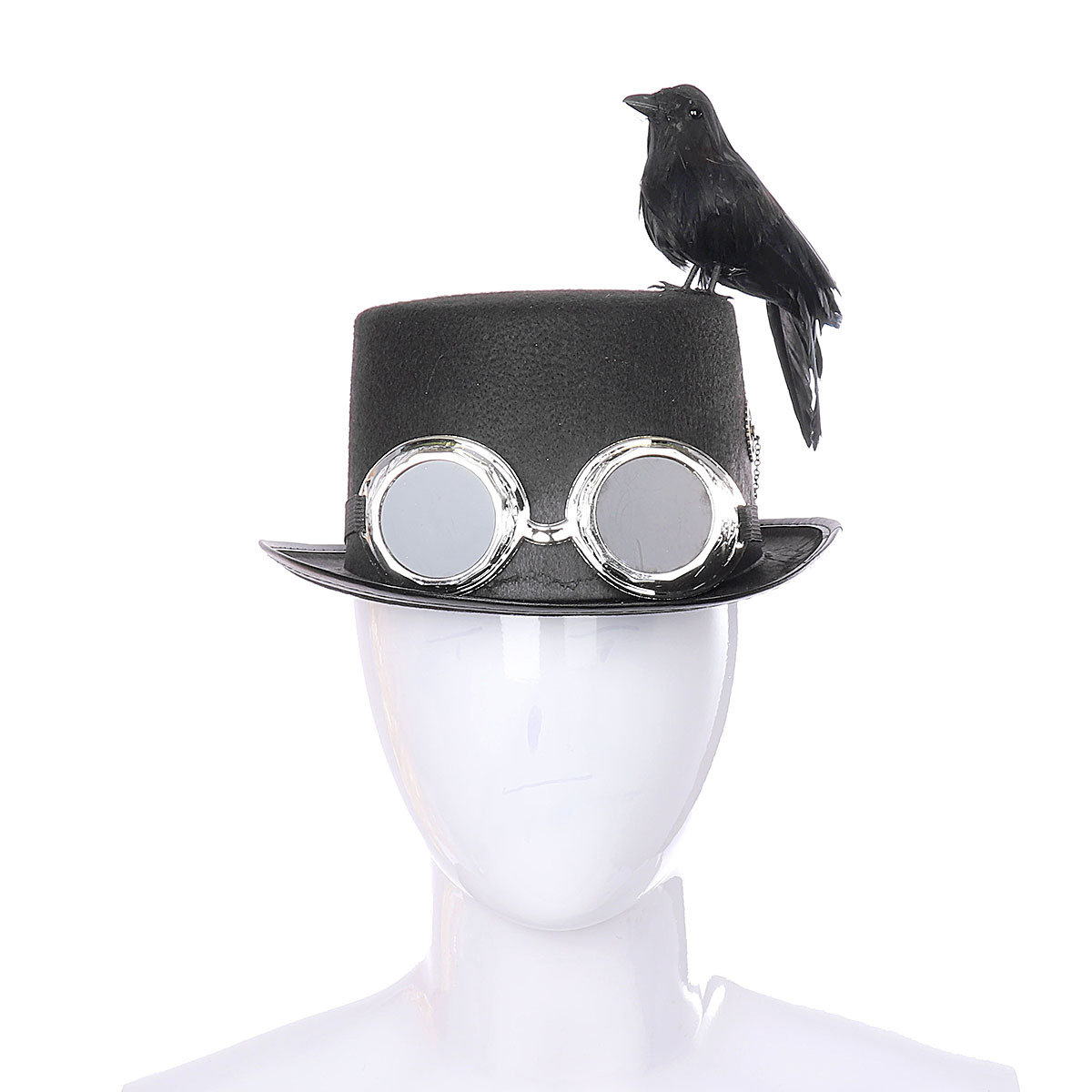 Title 4, Chapeau corbeau Steampunk pour costumes et cosp...