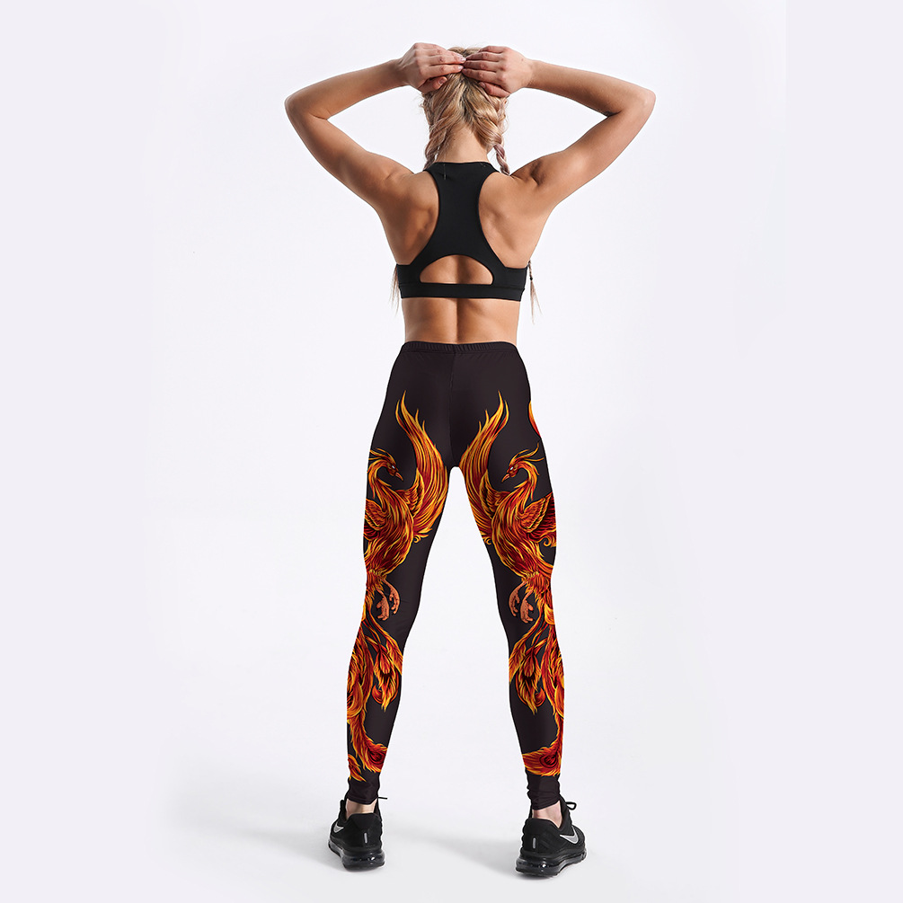 Title 6, Rising Phoenix Yoga Workout leggings voor dames...