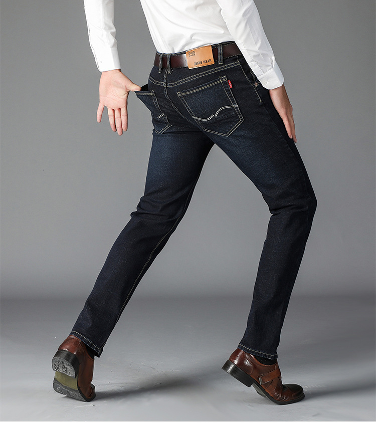 Title 8, Jeans de hombre Stretch Slim Straight Loose