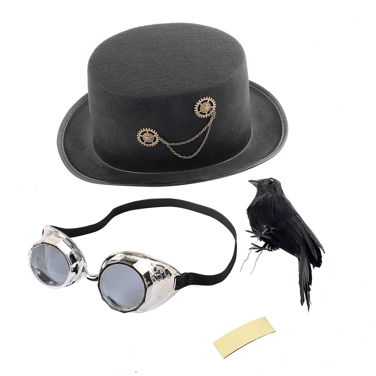 Title 10, Chapeau corbeau Steampunk pour costumes et cosp...