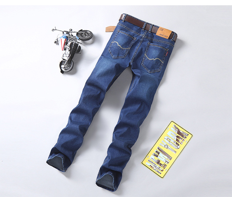 Title 9, Calças Jeans Masculinas Stretch Slim Straight L...