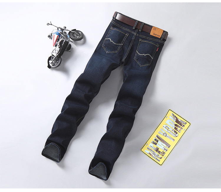 Title 11, Calças Jeans Masculinas Stretch Slim Straight L...