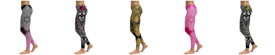 Title 1, Pantalones de yoga estampados para mujer transp...