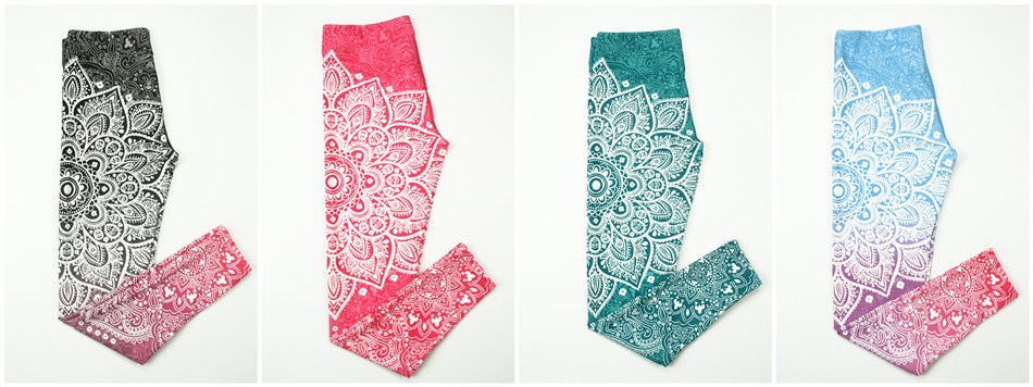 Title 20, Pantalones de yoga estampados para mujer transp...