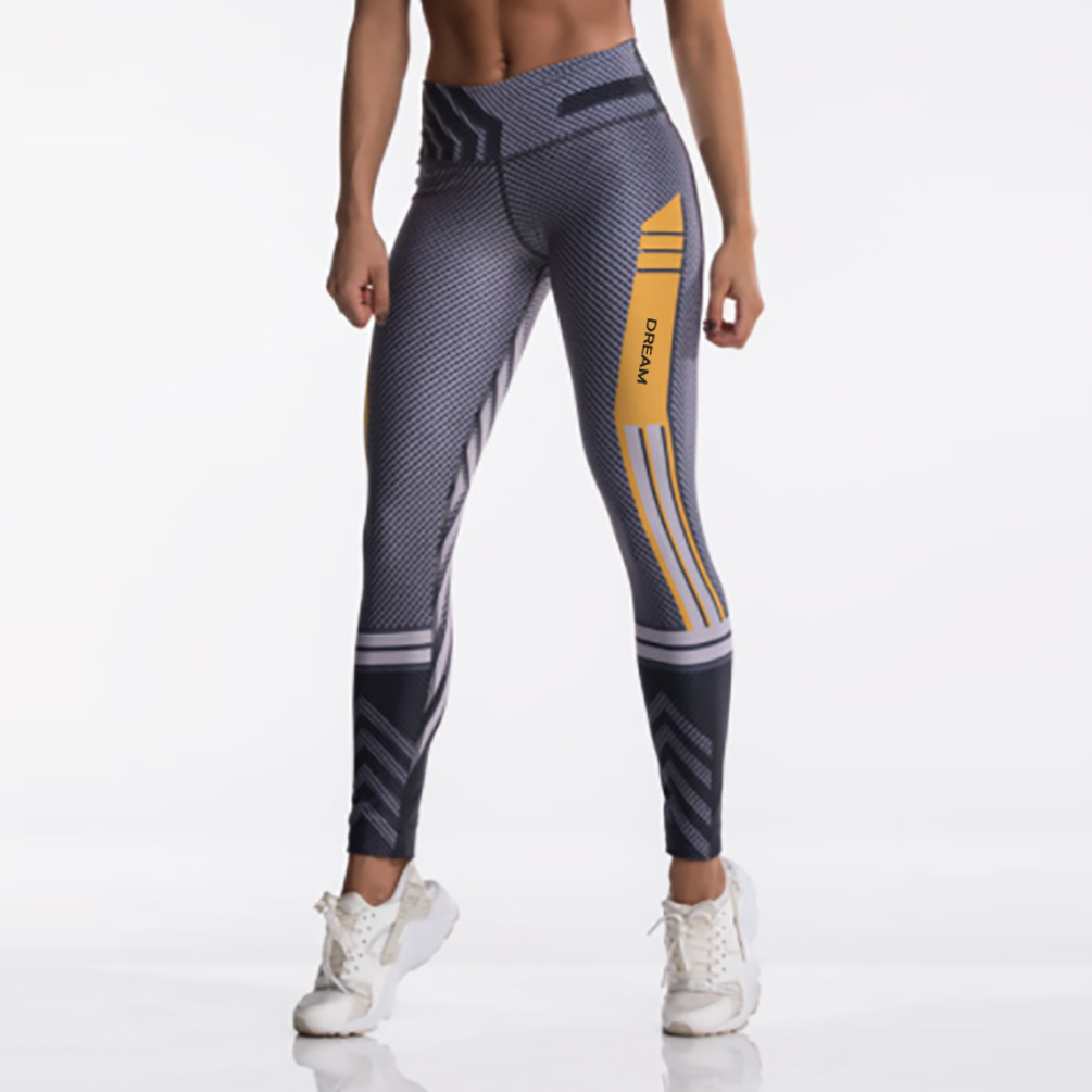 Title 2, Damen Leggings Digitaldruck Hose Stretchhose Be...