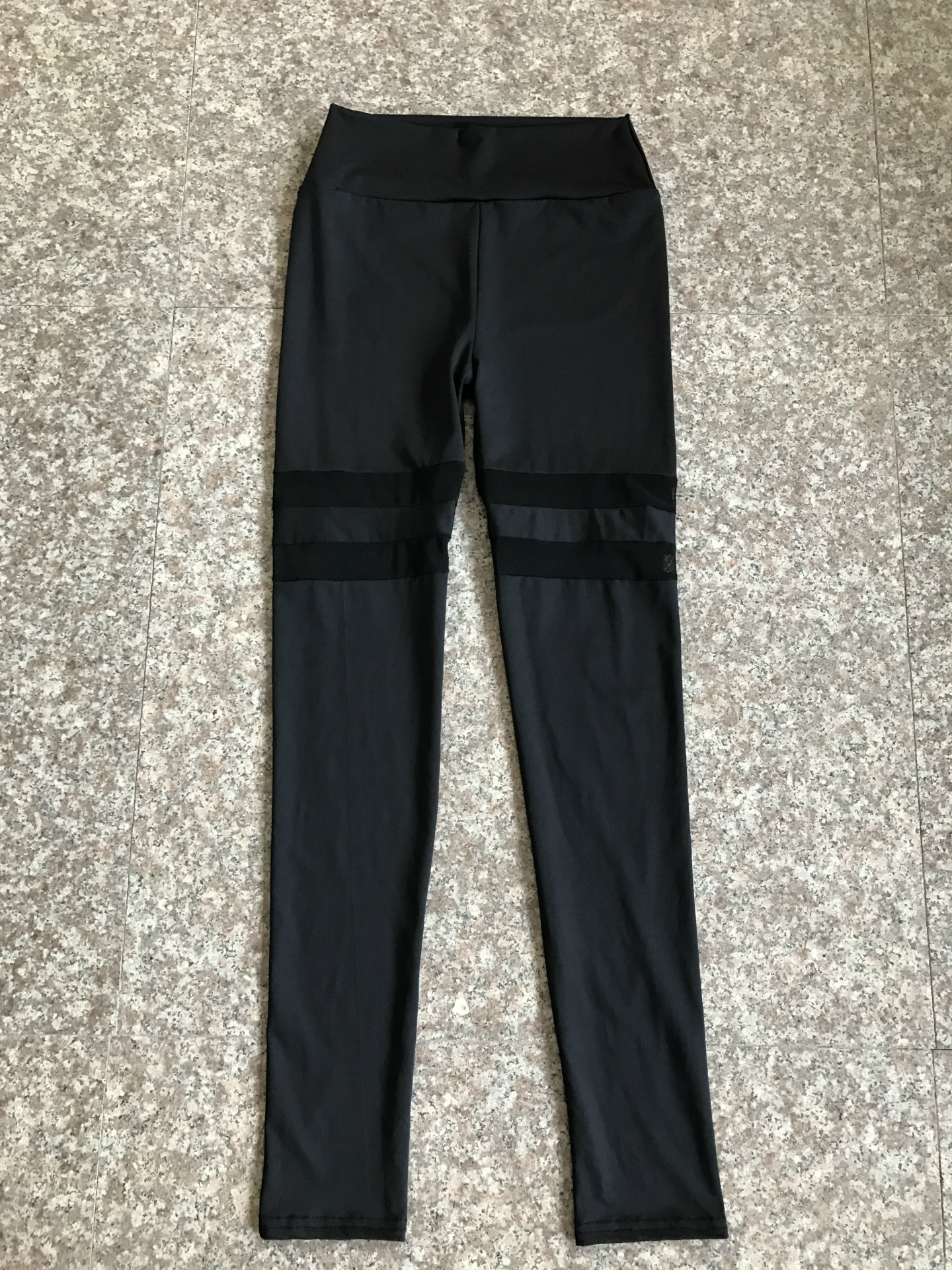 Title 5, Doppelschleifen-Yoga-Leggings aus transparentem...