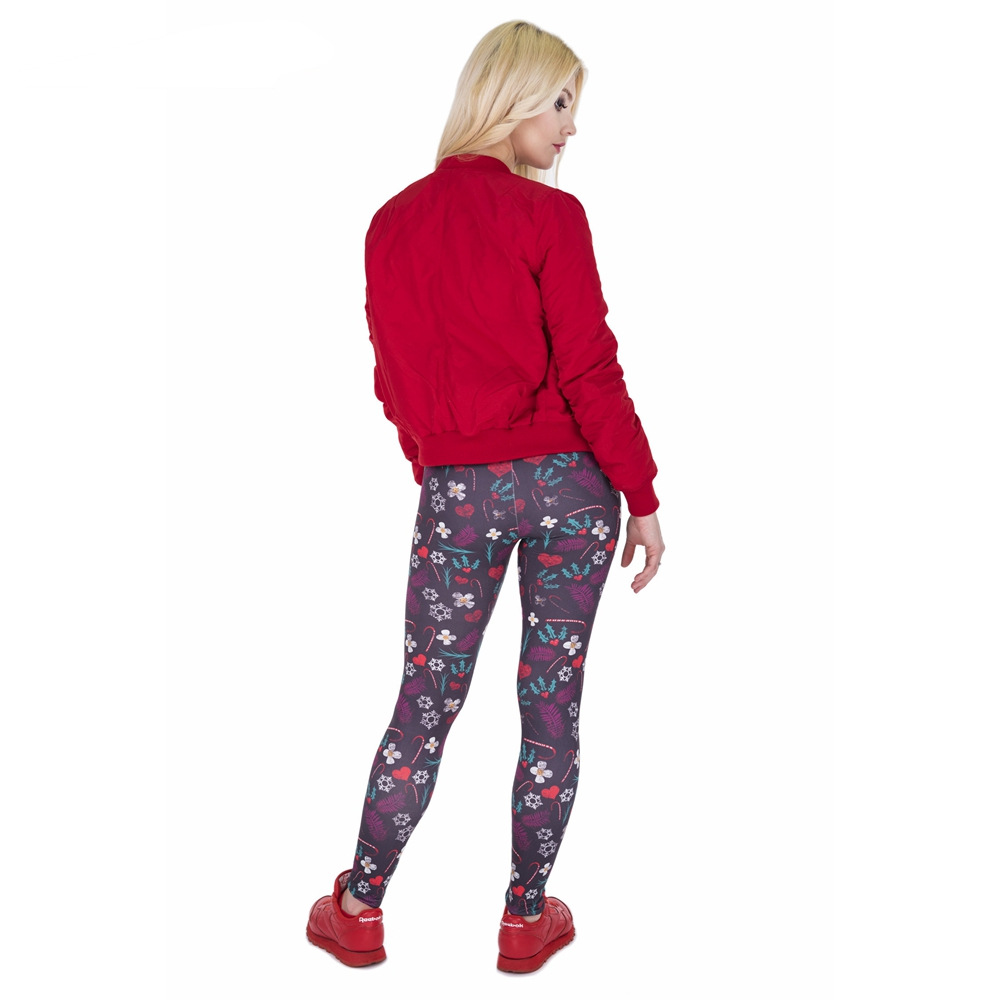 Title 6, Kerst bedrukte Capri sportleggings met hoge tai...