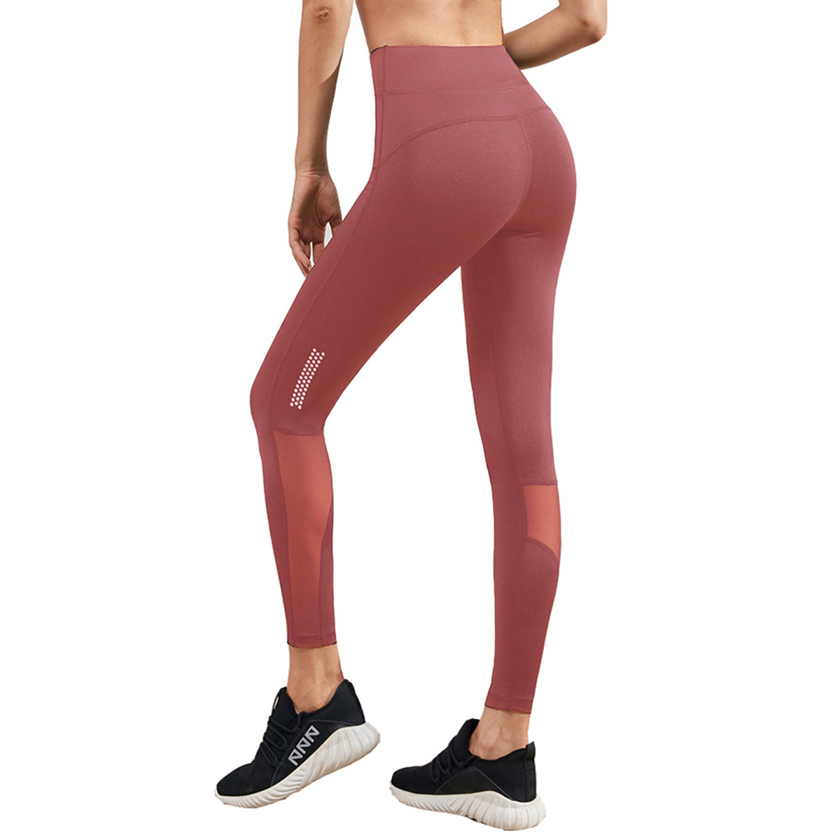 Title 4, Leuchtende Yoga-Sport-Fitness-Tights mit Mesh-E...