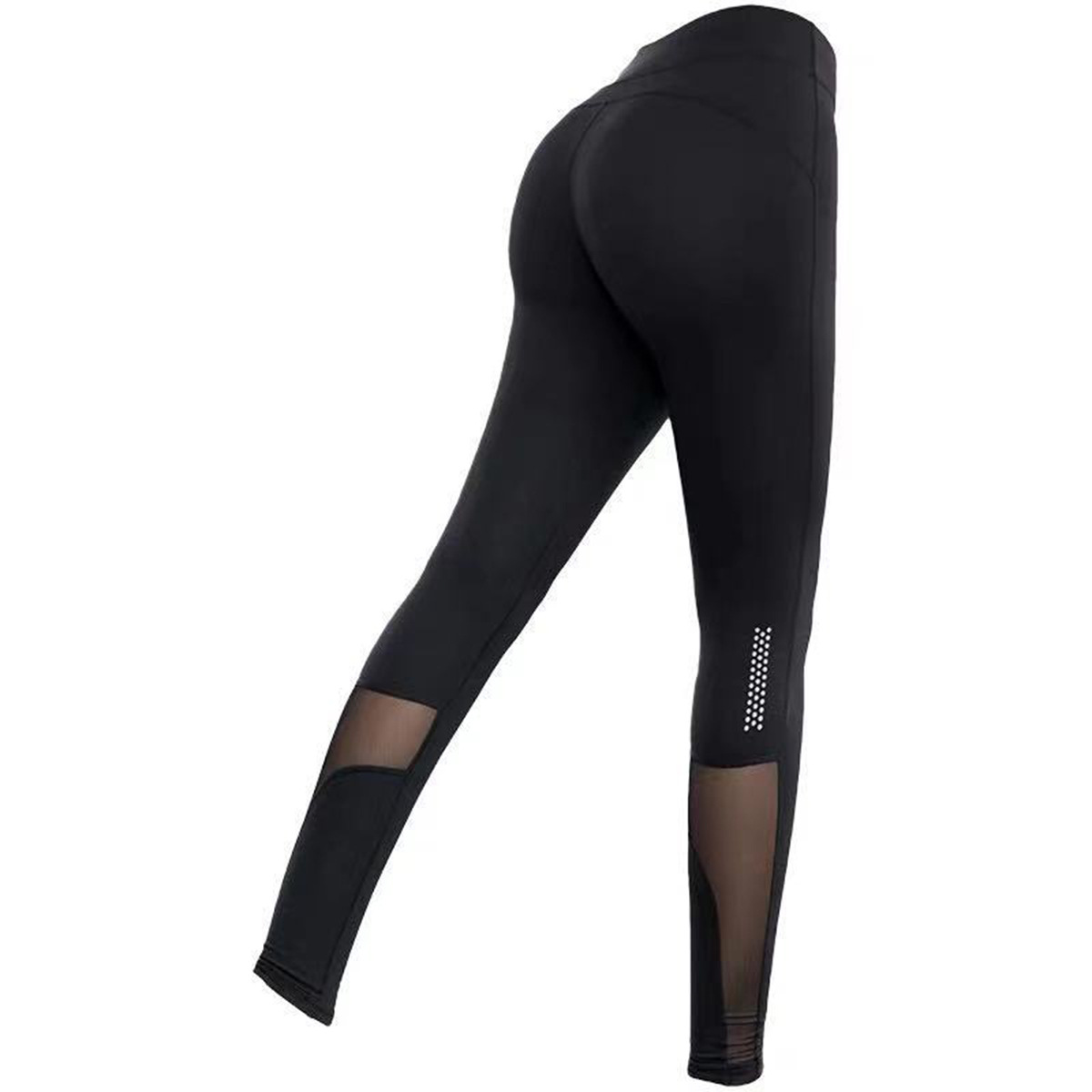 Title 6, Leuchtende Yoga-Sport-Fitness-Tights mit Mesh-E...