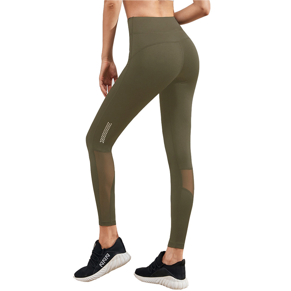 Title 9, Leuchtende Yoga-Sport-Fitness-Tights mit Mesh-E...