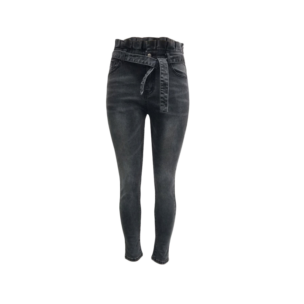 Title 3, Bud high-rise belted solid color jeans. Comfort...