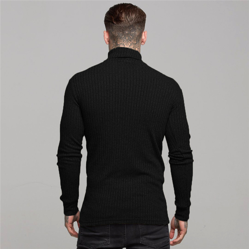 Title 11, High Collar T-shirt Long Sleeve T-shirt Men