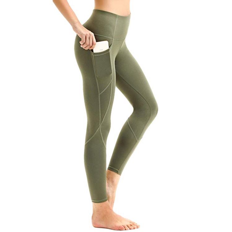 Title 4, Solid color running fitness sports leggings. Hi...