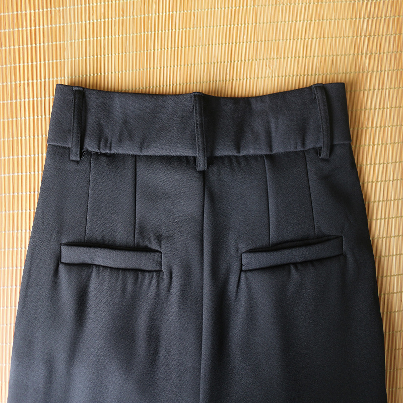 Title 7, Womens solid color high waist trousers, a vers...