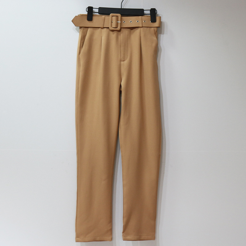 Title 11, Pantalon taille haute pour femme, couleur unie,...