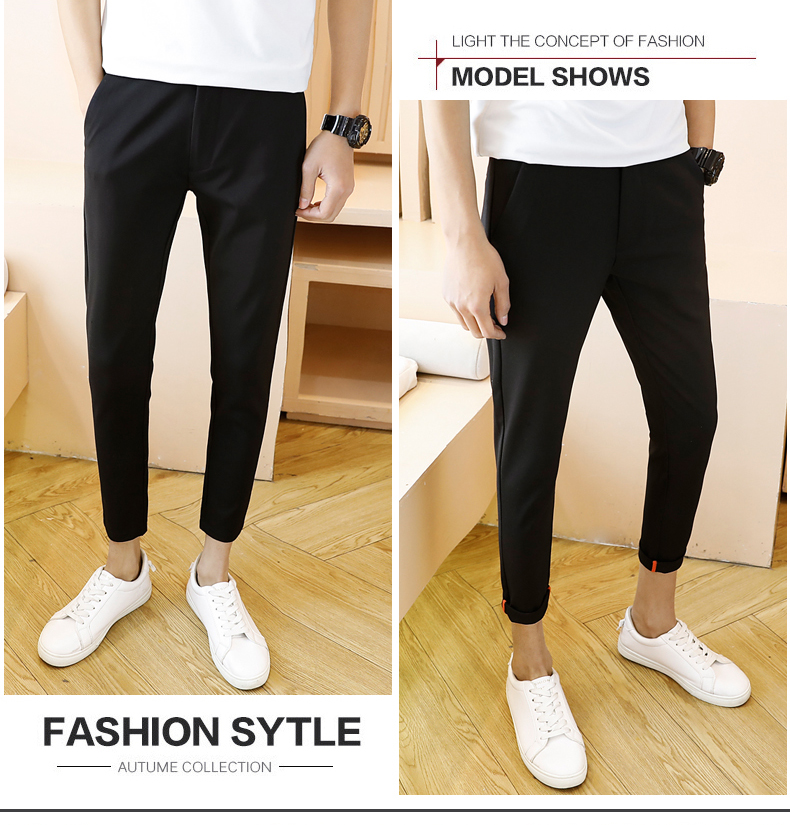 Title 6, Pantalones informales de hombre, cropped trouse...