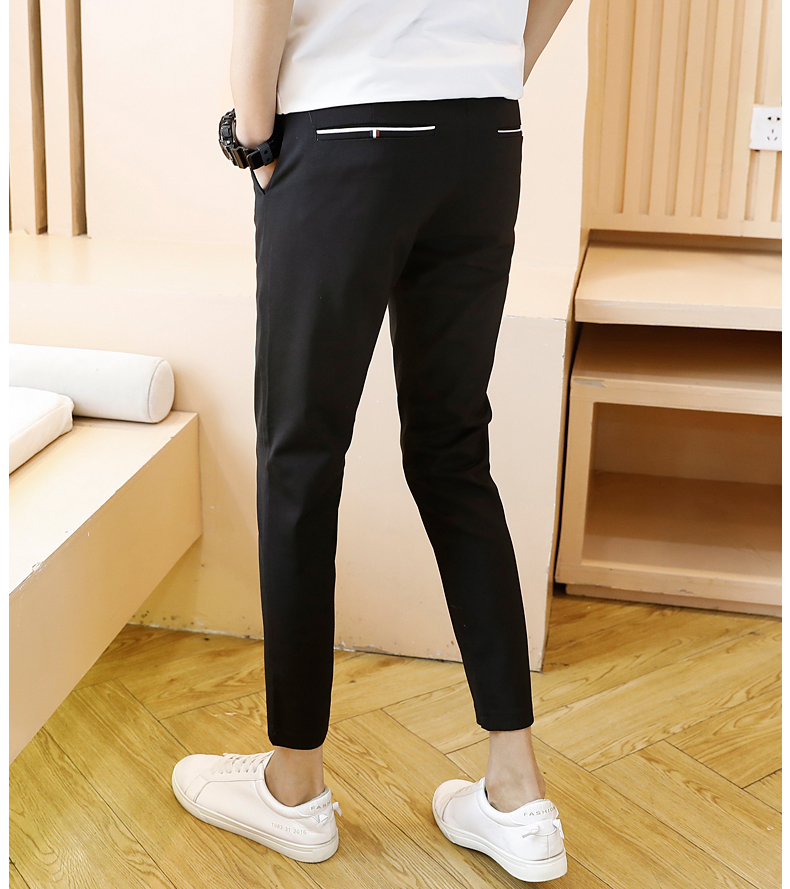 Title 7, Pantalones informales de hombre, cropped trouse...