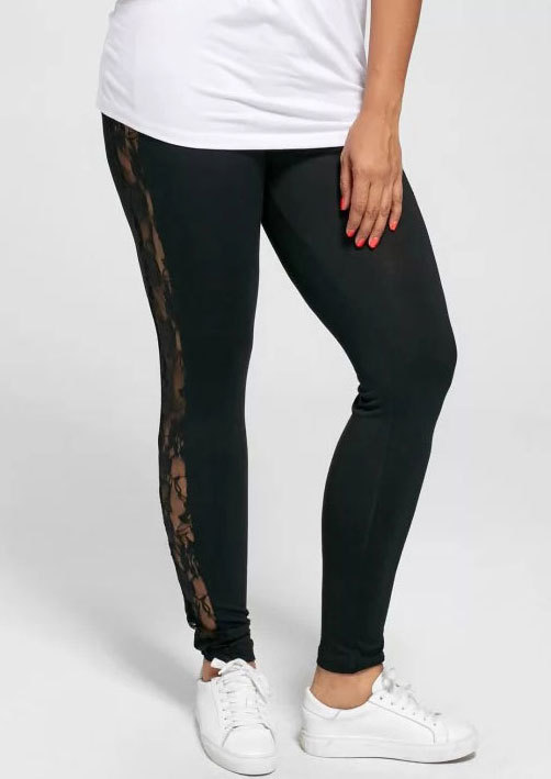 Title 2, Sexy Damen Leggings aus Spitze in Übergröße